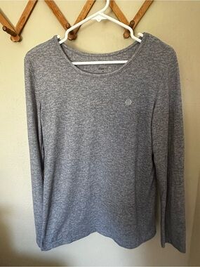 Born Heather Gray Long Sleeve Crew Tee